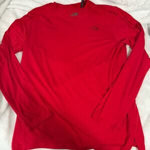 The North Face Wander Red Top Long Sleeve T-Shirt - Mens M New NWT F
